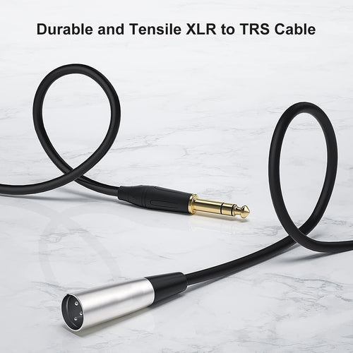 1/4" TRS to XLR Male Balanced Mic Microphone Cable XLR to 6.35 Jack